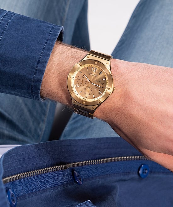 Guess Reloj de hombre Cuarzo Dorado - Image 5