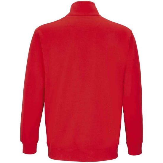SOLS Unisex Adult Conrad Quarter Zip Sweatshirt (Bright Red) - Image 2
