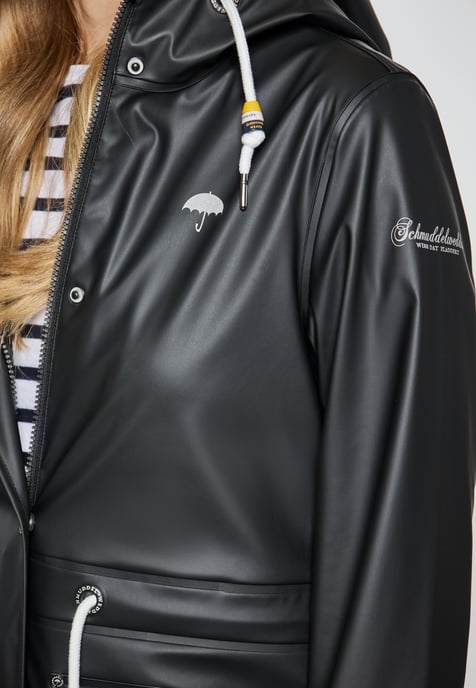 Schmuddelwedda raincoat women black - Image 5