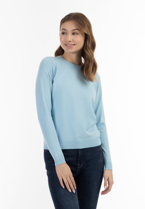 Mymo Knitted pullover women light blue - Image 3