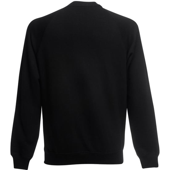 Fruit Of The Loom Childrens Unisex Raglan Sleeve Sweatshirt (Pack of 2) (Black) - Image 2