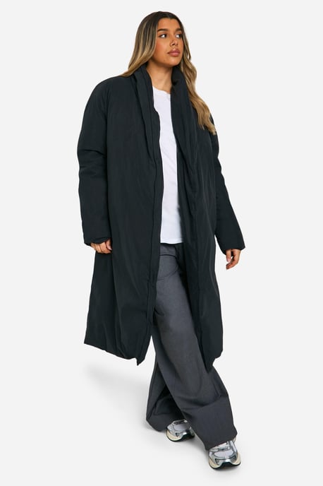 Maternity Belted Duvet Puffer Coat - Image 3