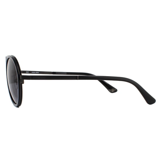 Gafas de sol para hombre Police Aviator en gris mate con acabado de metal gunmetal. - Image 3