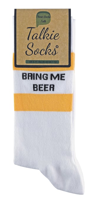 TALKIE SOCKS - Calcetines de algodón unisex Bring Me Beer & Vodka - Image 2