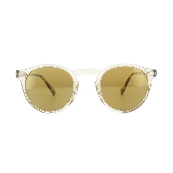 Gafas de sol Oliver Peoples Gregory Peck 5217 1485W4 Miel Marrón Oscuro Espejo Dorado - Image 1