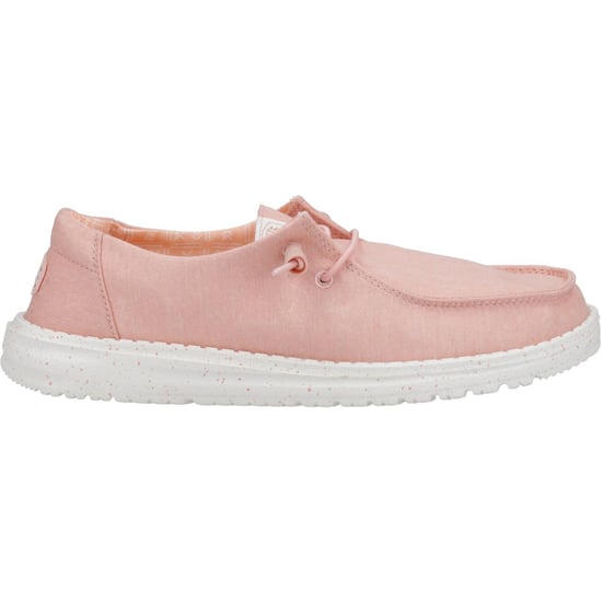 HEYDUDE Wendy Canvas 100% Cotton Women's Pink Loafers - Image 5