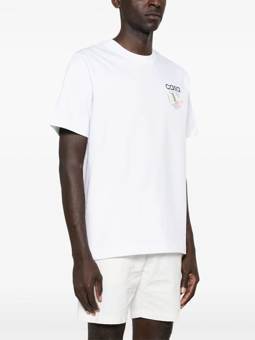 Camiseta Casablanca Equipment Sportive de algodón en blanco - Image 3