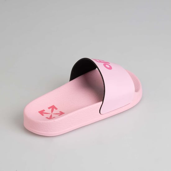 Girl's Off White Juniors Pool Sliders in Pink