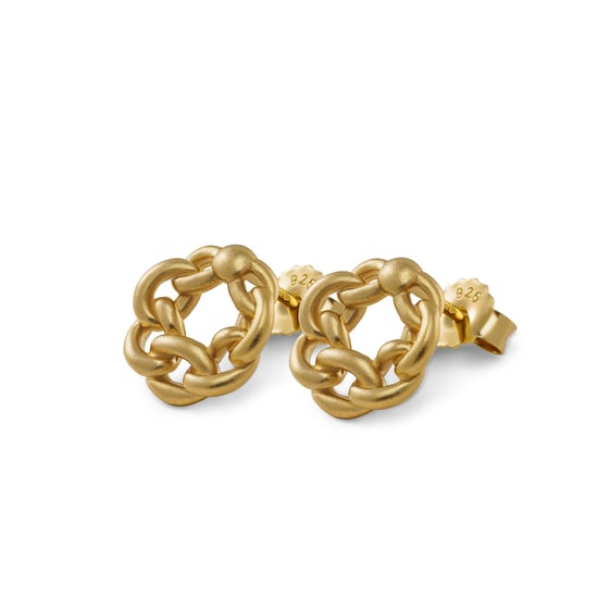 Orphelia 'Estelle' Women's 925 Sterling Silver Set: Chain-Pendant + Earrings - Gold SET-7516/G - Image 3