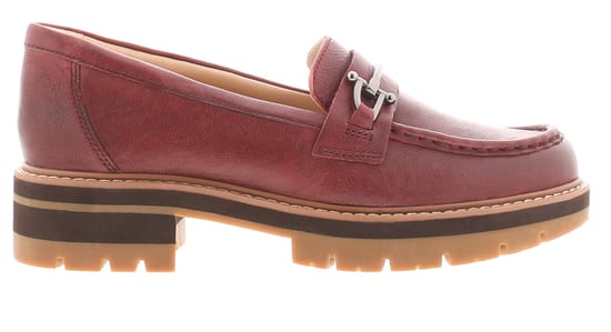 Clarks Tacones para Mujeres Orianna Bit de Cuero Rojo - Image 2