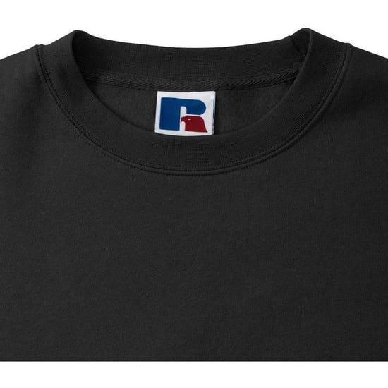 Russell Mens Authentic Sweatshirt (Slimmer Cut) (Black) - Image 4