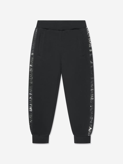 Balmain Boys Logo Joggers in Black
