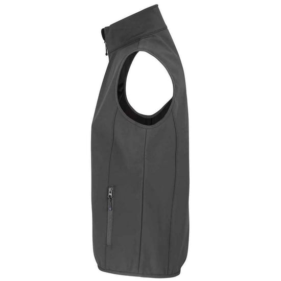 SOLS Womens/Ladies Falcon Softshell Recycled Body Warmer (Charcoal) - Image 2