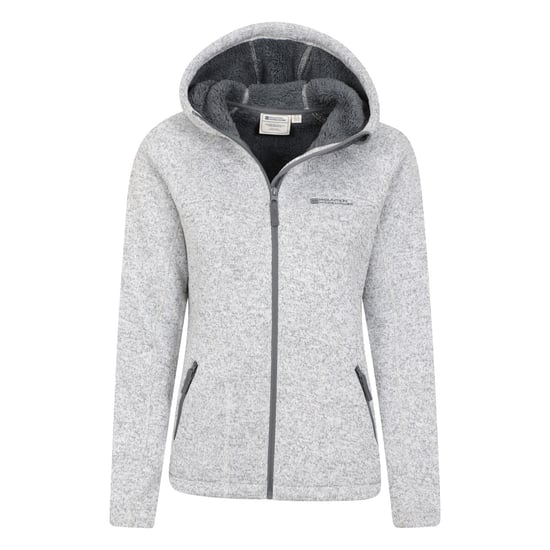 Mountain Warehouse Womens/Ladies Nevis Faux Fur Lined Full Zip Hoodie (Grey) - Image 5
