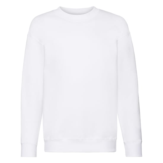 Fruit of the Loom Childrens/Kids Premium Plain Set-in Sweatshirt (White) - Image 1