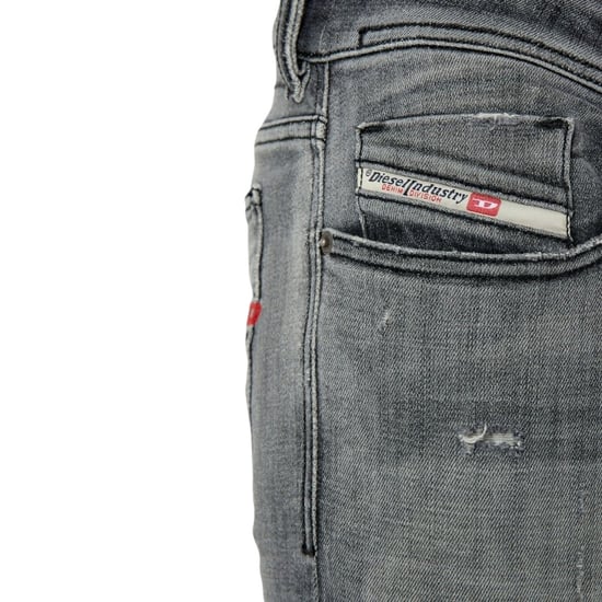 Diesel Sleenker Grey Denim Jeans