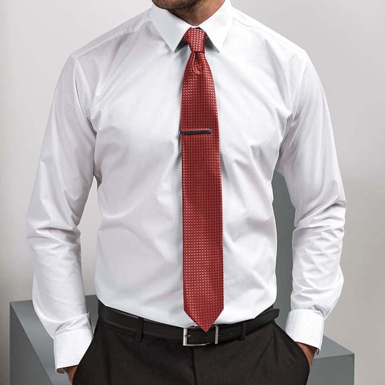 Premier Mens Puppy Tooth Formal Work Tie (Red) - Image 2