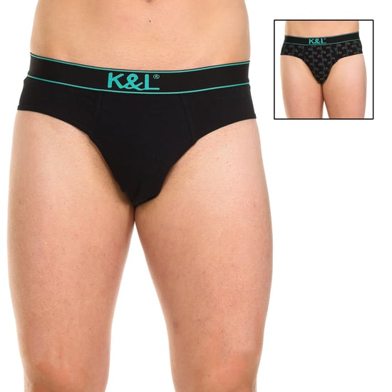 Pack de 2 slips divertidos de tela transpirable KL2006 para hombre - Image 2