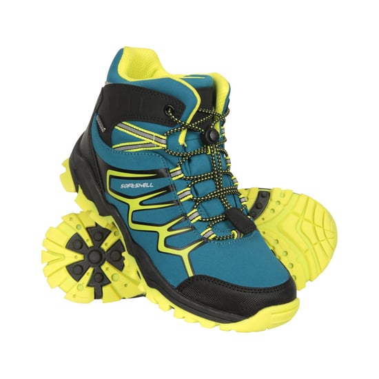 Mountain Warehouse Childrens/Kids Softshell Waterproof Walking Boots (Light Teal)