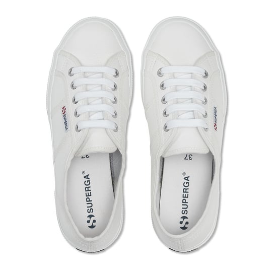 Superga Unisex Adult 2750 Efglu Leather Trainers (White) - Image 3