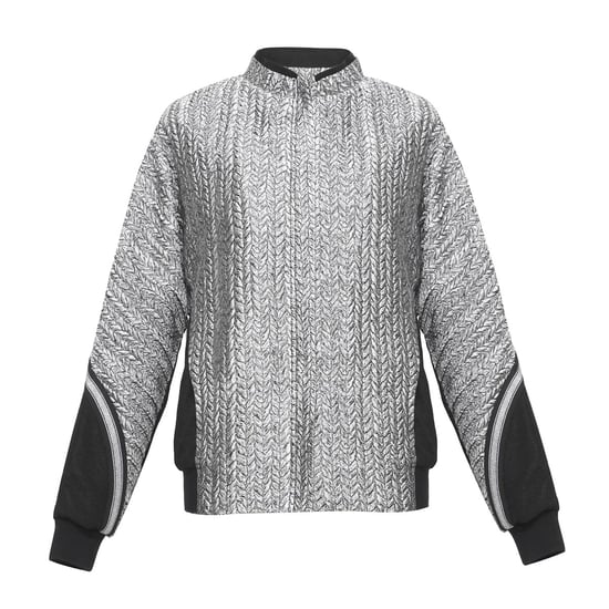Bi-material jacquard jacket - Image 4