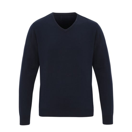 Premier Mens Essential Acrylic V-Neck Sweater (Navy) - Image 1