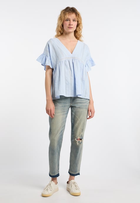 Dreimaster Tunika women light blue - Image 2