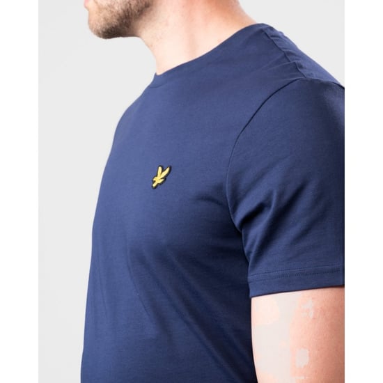 Camiseta Marineblaues con Lyle and Scott-Markenlogo en el Brust - Image 4