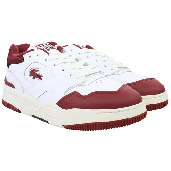 Lacoste Lineshot 223 2 SMA Mens White Trainers - Image 2