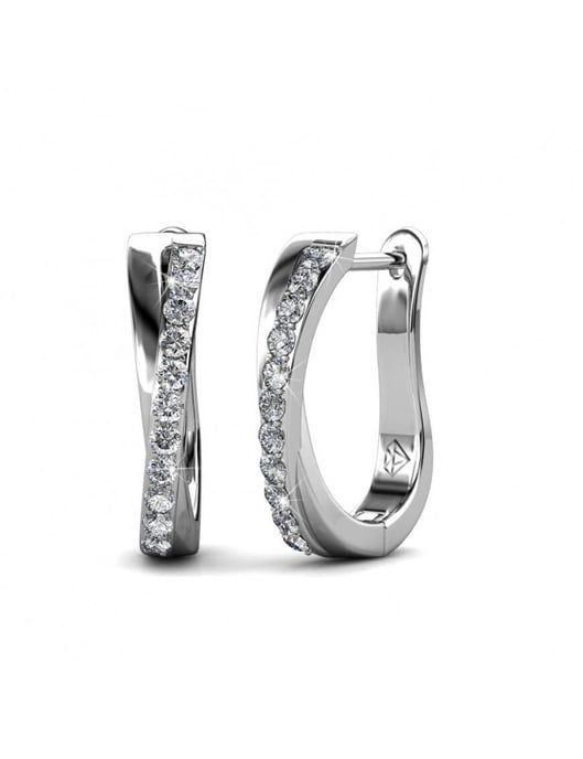 Pendientes Criss - Plata y Cristal - Image 1