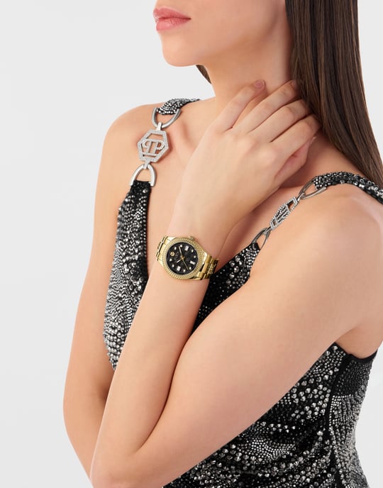 Philipp Plein Queen Women's Gold Watch PWCDA0624