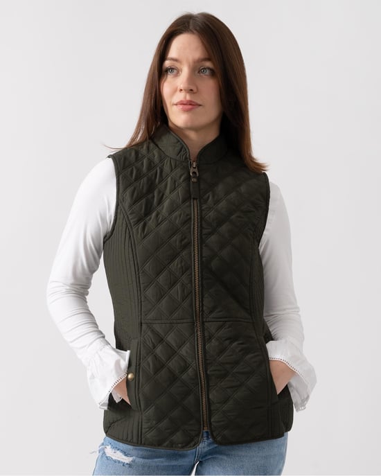 Joules Minx Womens Diamond Quilt Gilet