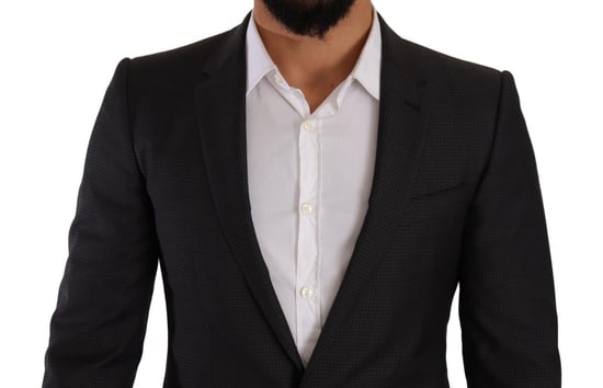 Traje de dos piezas negro MARTINI de un solo pecho para hombre de Dolce & Gabbana - Image 4