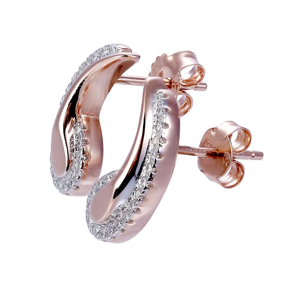 Orphelia 'Tilou' Women's 925 Sterling Silver Stud Earrings - Rose ZO-7441 - Image 3