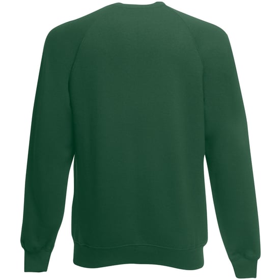 Fruit Of The Loom Childrens Unisex Raglan Sleeve Sweatshirt (Bottle Green) - Image 2