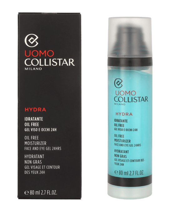 Collistar Uomo Hydra Oil Free Moisturizer Face And Eye Gel 80 ml - Image 1