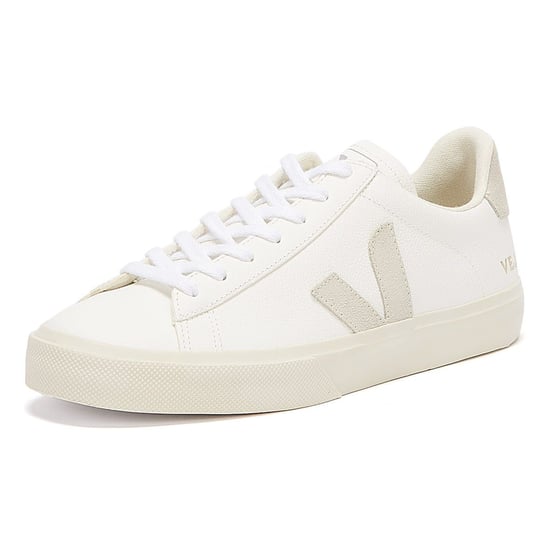Veja Campo Womens Trainers - (White / Grey) - Image 3
