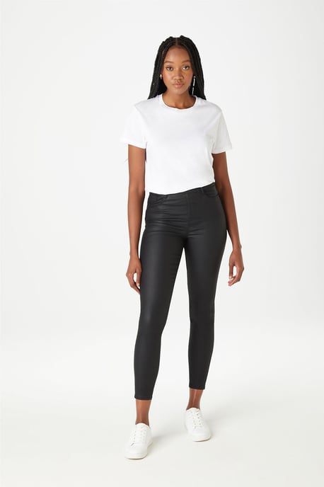 Black Coated Jegging