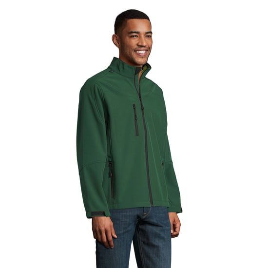 SOLS Mens Relax Soft Shell Jacket (Bottle Green) - Image 3