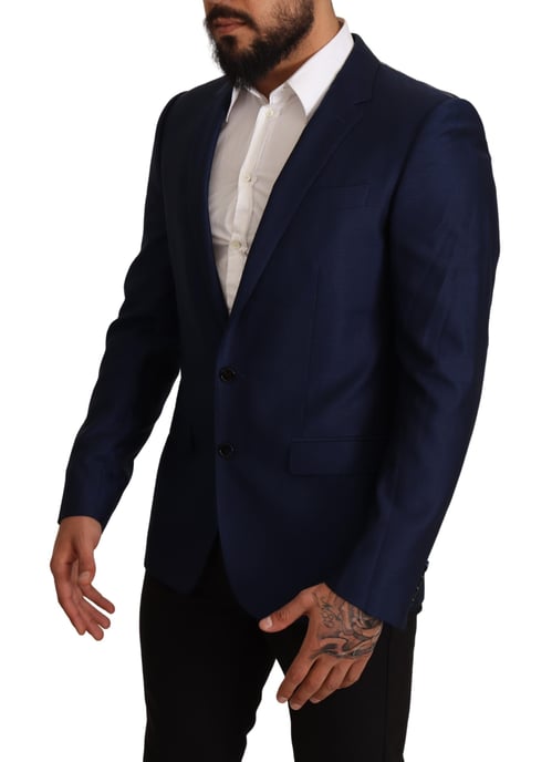 Chaqueta Slim Fit Azul Marino para Hombre Dolce & Gabbana Blazer MARTINI - Image 6