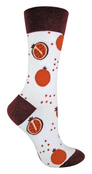 TALKIE SOCKS - Calcetines de algodón para mujer con diseño frutal y original - Image 1