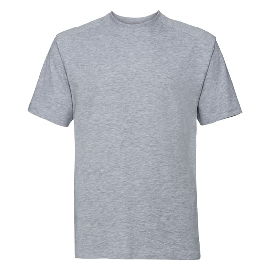 Russell Europe Mens Short Sleeve Cotton T-Shirt (Light Oxford) - Image 1