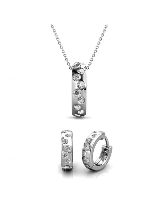 Conjuntos Joy - Plata y cristal - Image 1