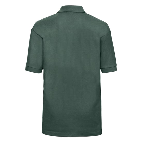 Russell Childrens/Kids Classic Polycotton Polo Shirt (Bottle Green) - Image 2