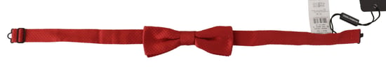Corbata Papillon para Hombre Ajustable en Cuello de Seda 100% Roja de Dolce & Gabbana - Image 2