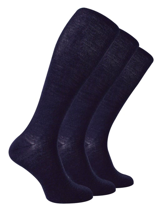 Steven - 3 Pares Multipack Calcetines de Lana Merino - Azul Marino - Image 1