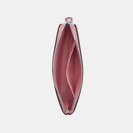 Corner Zip in Leather with Sundae Graphic