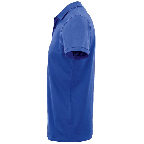 SOLS Mens Planet Pique Organic Polo Shirt (Royal Blue) - Image 3