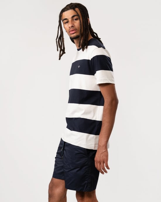 GANT Mens Bar Stripe Short Sleeve T-Shirt - Image 4