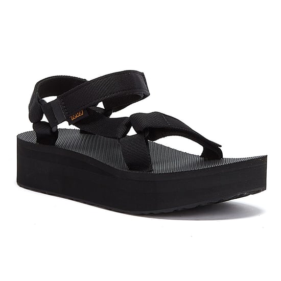 Teva Womens Flatform Universal Sandals - (Black) - Image 2